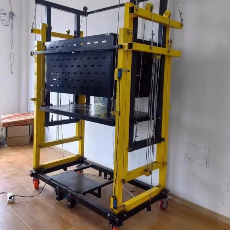 高安定性鋼製フレーム油圧リフティングシステム大型作業プラットフォーム産業機器設置電動足場