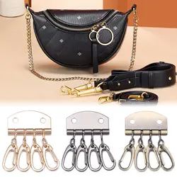4Pcs High Quality Row Rivet Hook Metal Leather Craft Keyring Rivet Holders Sewing Bag Buckles For Leather Bag Accessories Tools