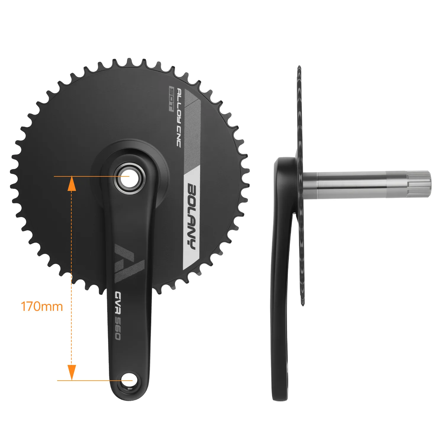 BOLANY Road Bike Crankset 50T Hollowtech 9-12S Narrow Wide Chainring Aero Bicycle Cycling Parts MTB Gravel Bike Components
