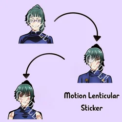 Jujutsu Kaisen Zenin Maki Motion Sticker  Anime Waterproof Decals for Cars,Laptop, Refrigerator, Etc