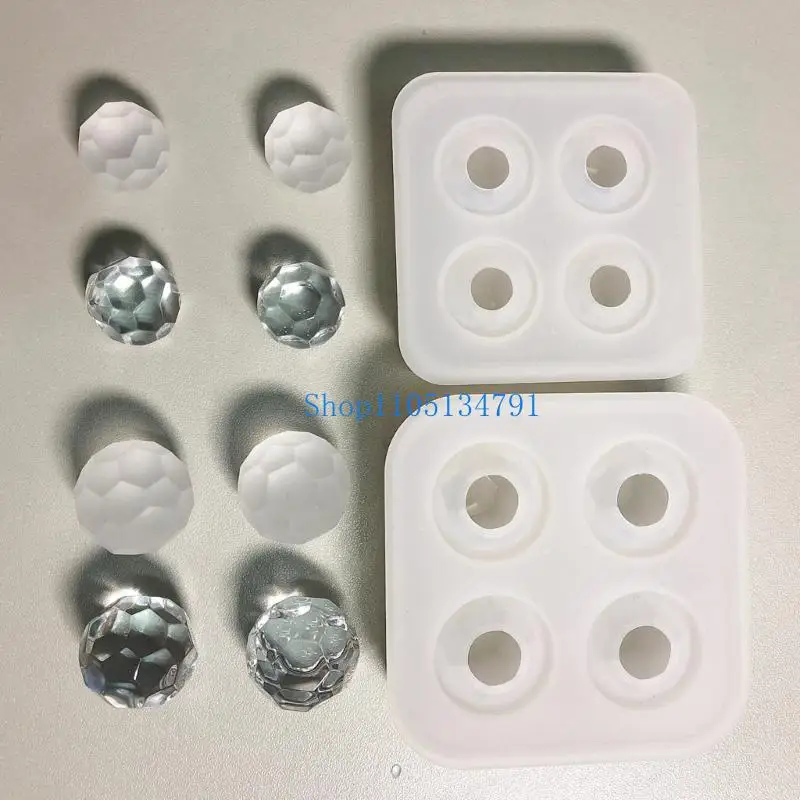 98km Three-dimensional Mirror Silicone Mould Spherical Mould Diy Jewelry Pendant Mold