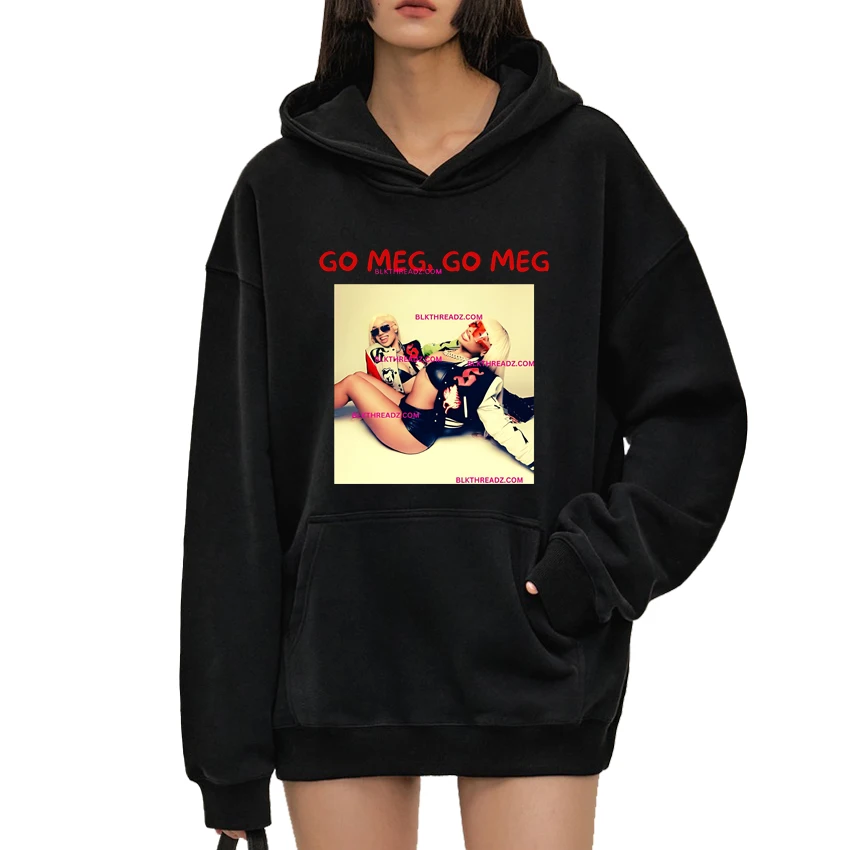 

Hip Hop Megan Thee Stallion Hot Girl Summer Tour 2024 print Hoodie Unisex Casual Fleece Long sleeve streetwear Men Women Tops