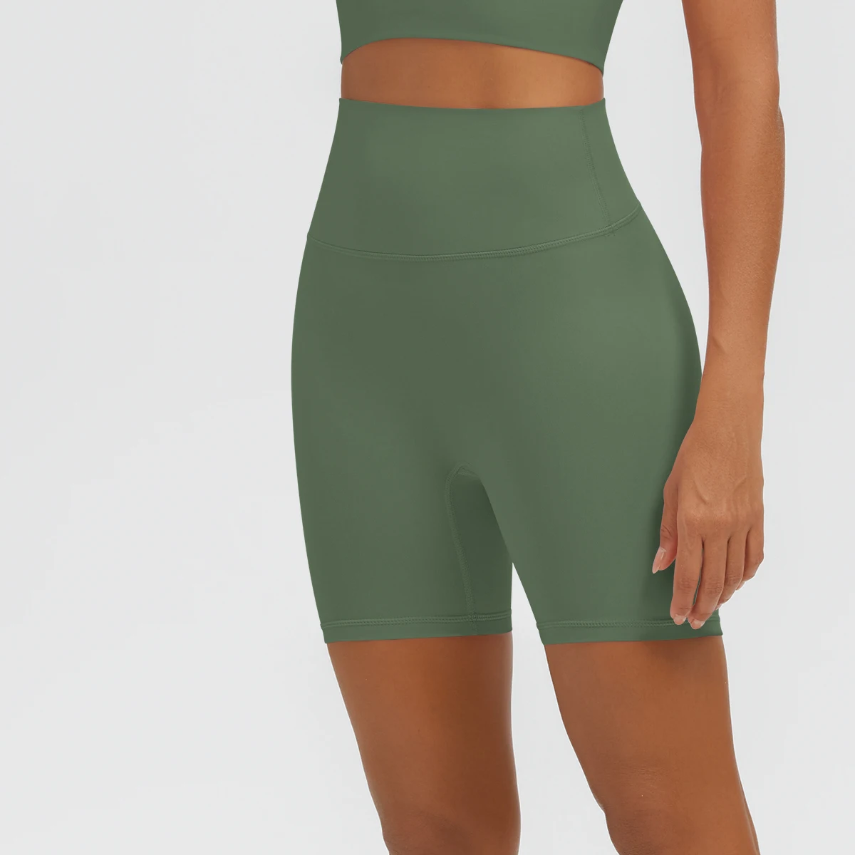 Damen Fitness Yoga Shorts Atmungsaktive Hüftformende Schnelltrocknende Sportshorts Sommer Gym Laufshorts mit Push-Up-Effekt für Frauen – Detail 24