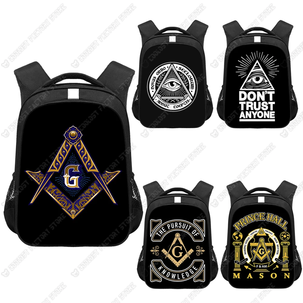 Maçônico Illuminati Pyramid Eye Backpack, Freemason Mochila de Viagem, Olho Que Tudo Vê, Crianças Mochilas Escolares, Mochilas Laptop Adolescente