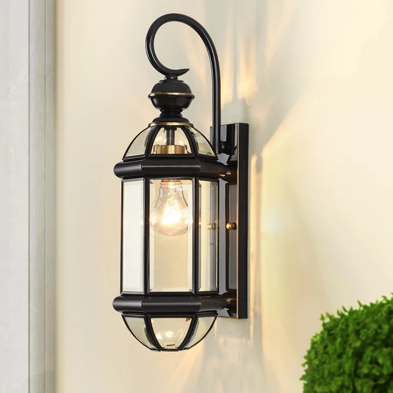 

All copper outdoor wall lamp, garden balcony , waterproof outdoor retro European American style