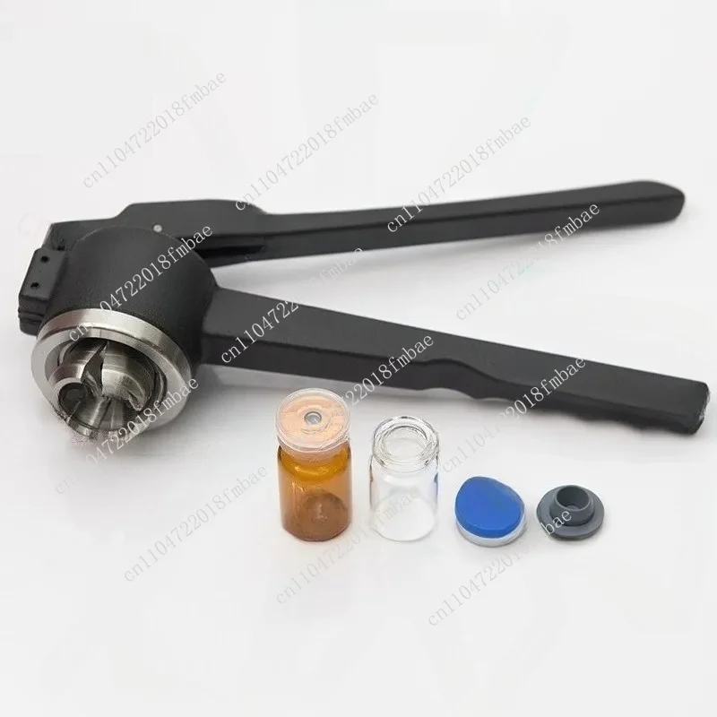Glass Vial Crimper Bottle Sealing Pliers - 8-20 Tooth Full Size Manual Capping Tool for Vacuum/Top Space Bottle Capping