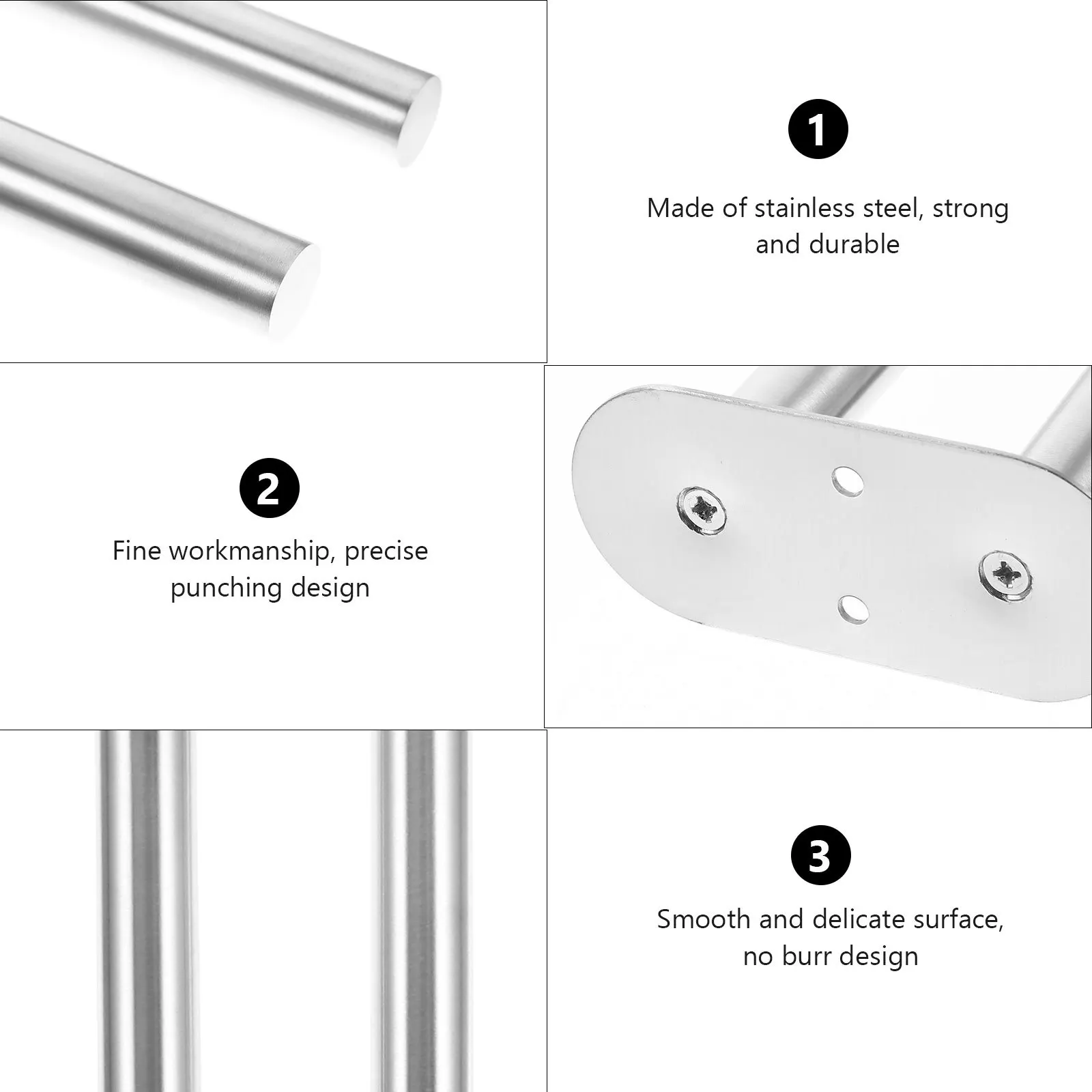 

Многофункциональный двойной стержень из нержавеющей стали, монтируемый для полотенец, для кухни, ванной комнаты, диспенсер для рулонной бумаги