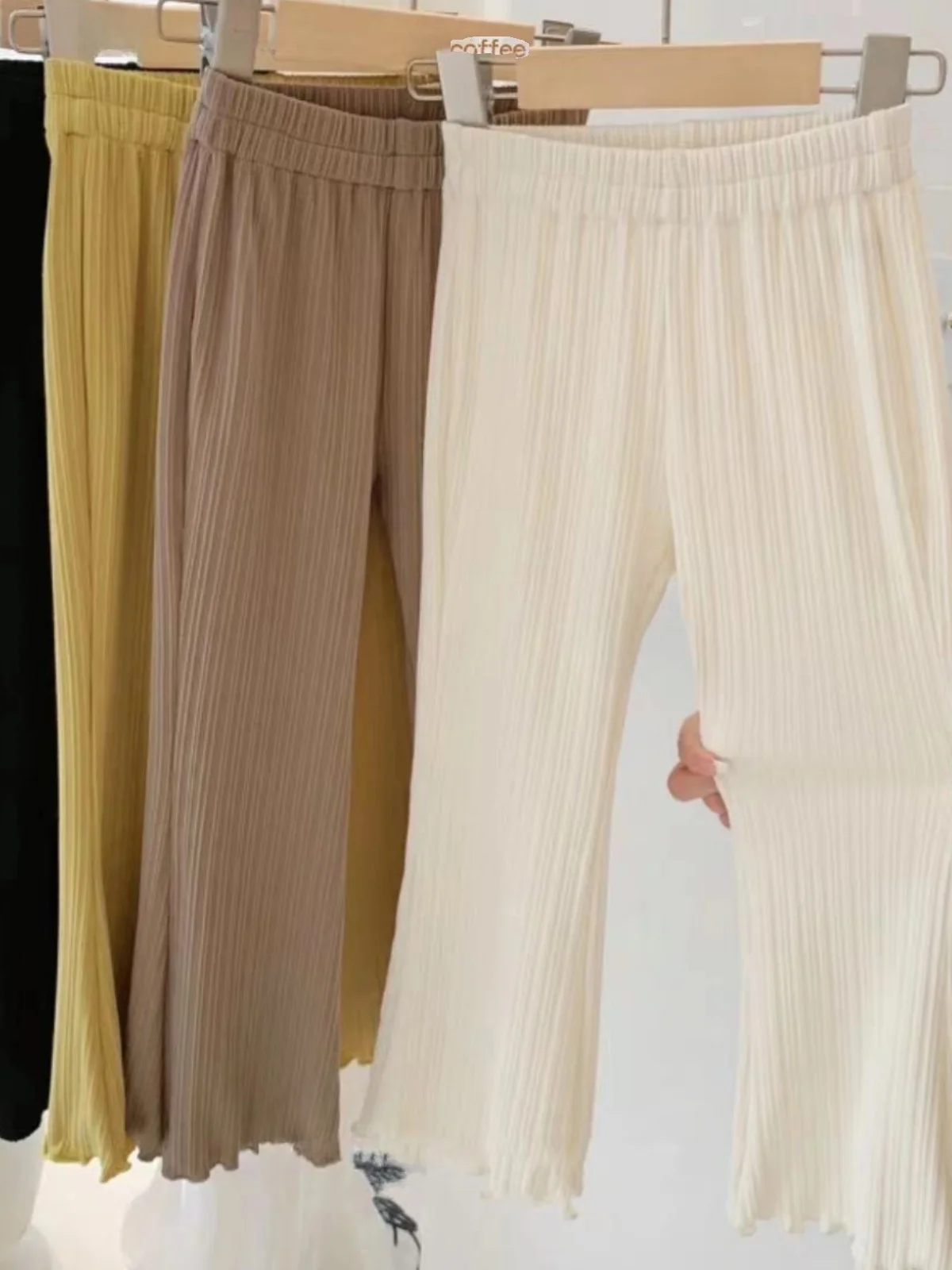 

Girls Summer New Sle Thin Korean Version Ice Silk Mosquito Proof Casual Flared Pants Breathable Outerwear Baby Girl Clothes