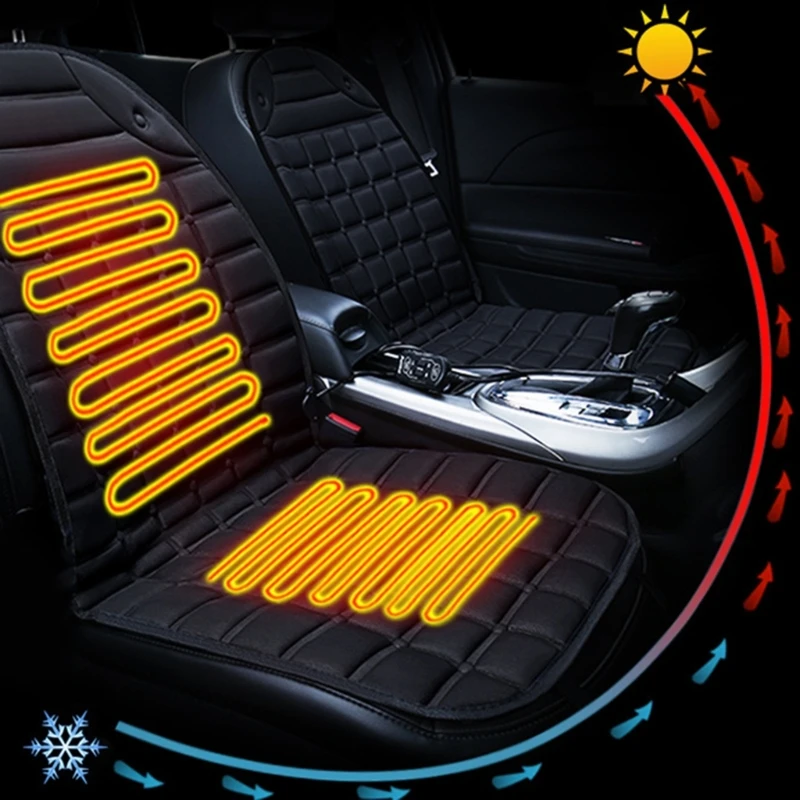 Car Seat Cover Winter Heating 12V Seat Heated Cushion Car Seat Auto Universal Car Seat Protector Cloak Cover Pads