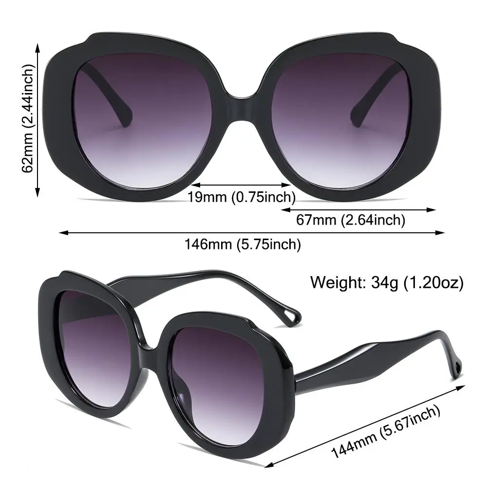 Women Classic Vintage Sunglasses 7 Colors Oversized Round Frame Sun Glasses Hot Pink Sun Shades Outdoor Cycling Trendy Glasses