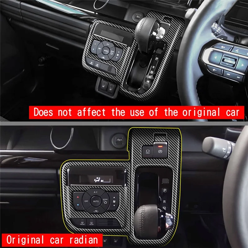

Car Central Gear Shift Knob Panel Cover Trim Sticker For Suzuki Spacia/Spacia Custom MK04 Series 2024 RHD