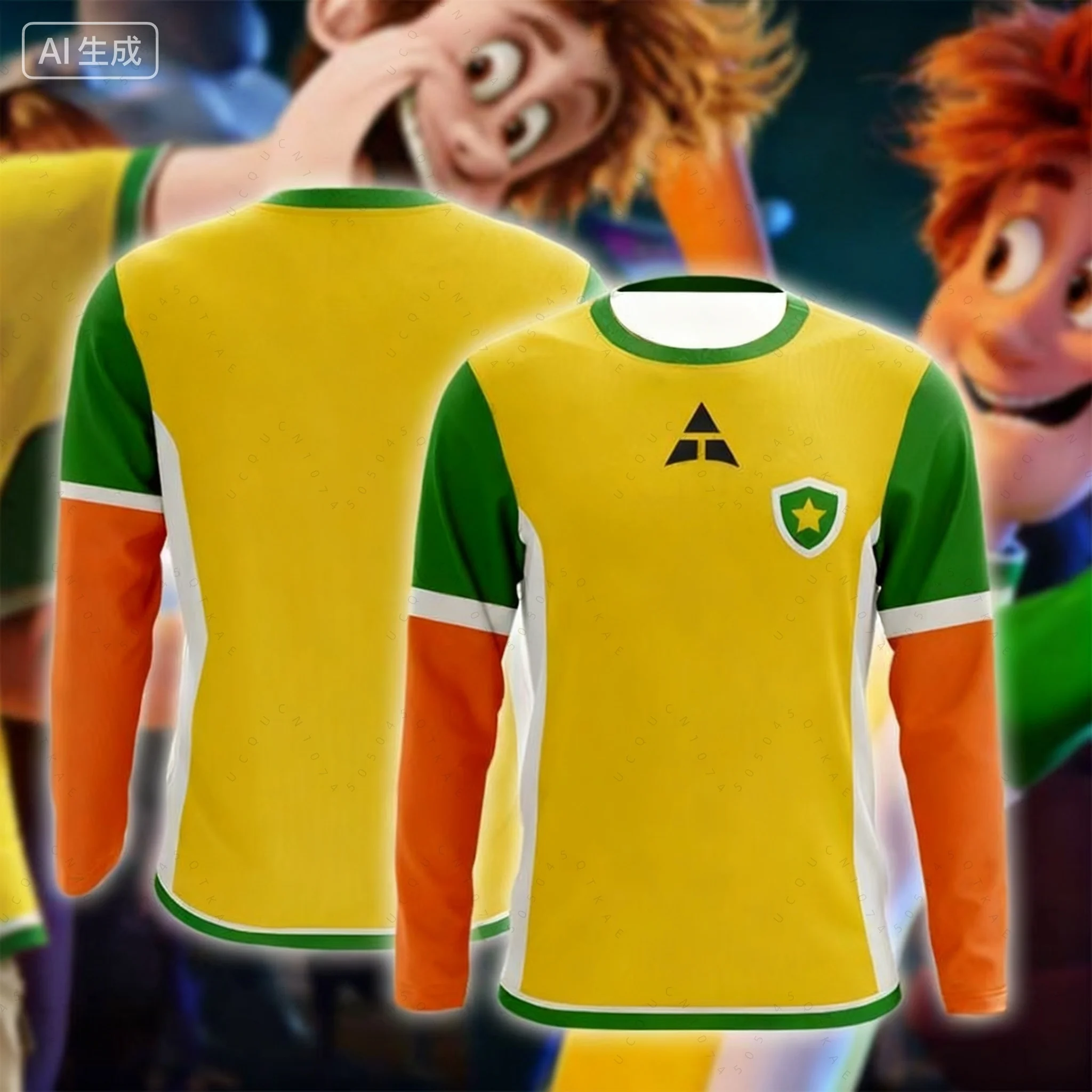 Johnny Dracula Cosplay Hotel Cartoon Movie Transylvania Fußballtrikots Langarm Kurze Party-Strandkleidung für Erwachsene und Kinder – Detail 10