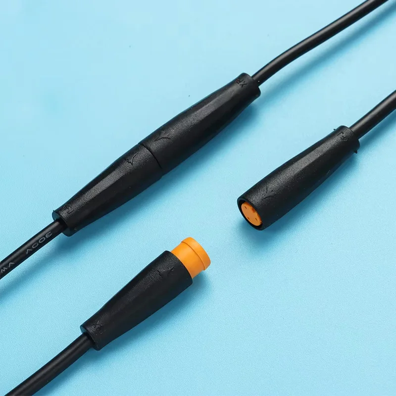M6 3 pines núcleo 6mm macho hembra Julet bicicleta eléctrica conector a tope Cable Sensor de señal impermeable Scooter cable