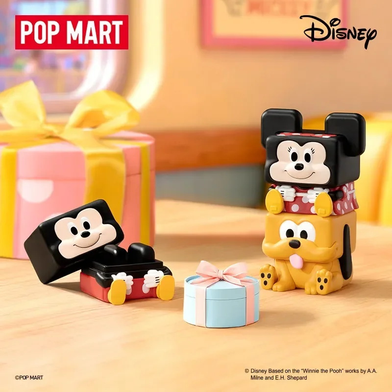 

POPMART Disney Classics POP CUBE-1 Series слепая коробка-Таинственная аниме-фигурка кукла милые настольные украшения слепая сумка подарок