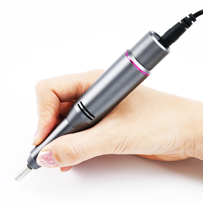 

High Quality Pen Type Electric Manicure Drill: USB Control, Infinite Speed Regulation, All-Aluminum Nail Polish Remover
