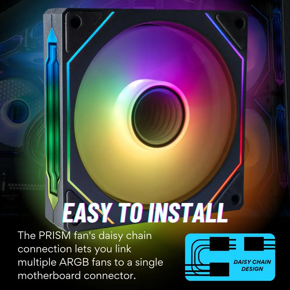 120 ملم RGB FAN جهاز كمبيوتر شخصي مروحة وحدة المعالجة المركزية برودة ARGB مراوح تبريد Ventilador