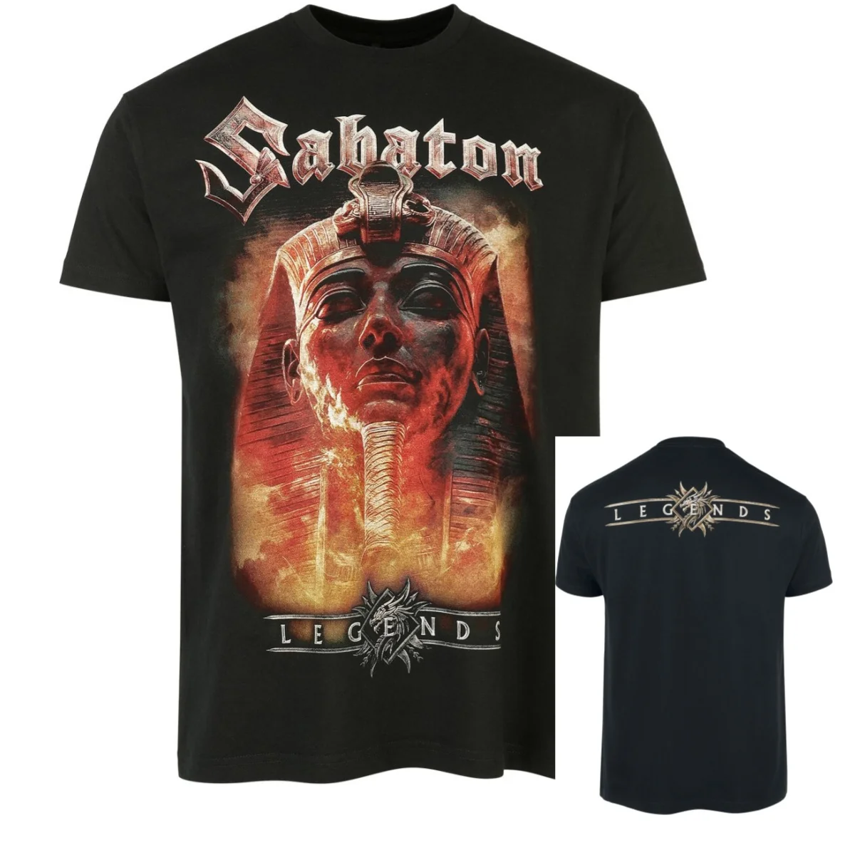 Logo Sabaton T-Shirt Herren Damen Vintage Metal Rock Band Grafik-T-Shirt Baumwolle Sommer Streetwear Top – Detail 5