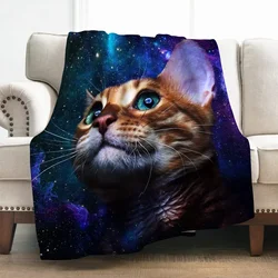 Cat Book Pattern Flannel Throw Blanket Gifts Reading Lover Cute Animals Decor Home Bedroom Soft Warm Cozy Lightweight King Size