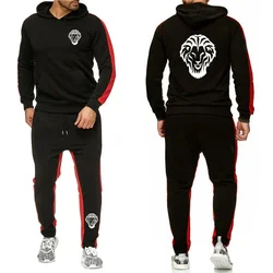 Leon Athletic Club De Bilbao 2024 Men's New Fashion Tracksuit Autumn Hoodie + Sweatpants Two Piece Suit Hooded Casual Set Clothe