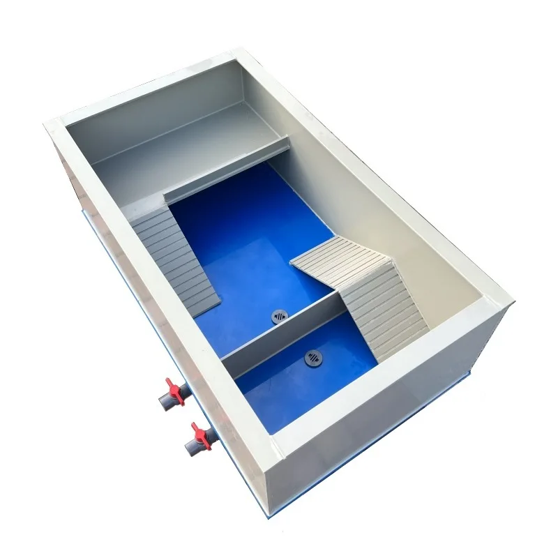 

Thickened turtle box with sun platform turtle pond breeding box tank water and land yellow edge ecological breedin