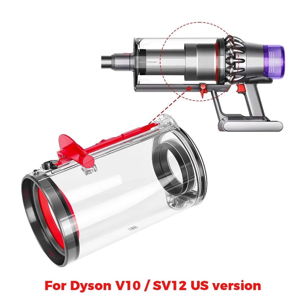 Dustbin HEPA Rear Filter Kit For Dyson V10 SV12 US Vacuum Cleaner Accessories Dust Bucket Dust Bin Lid Fixed Dust Cup Spare Part image 4
