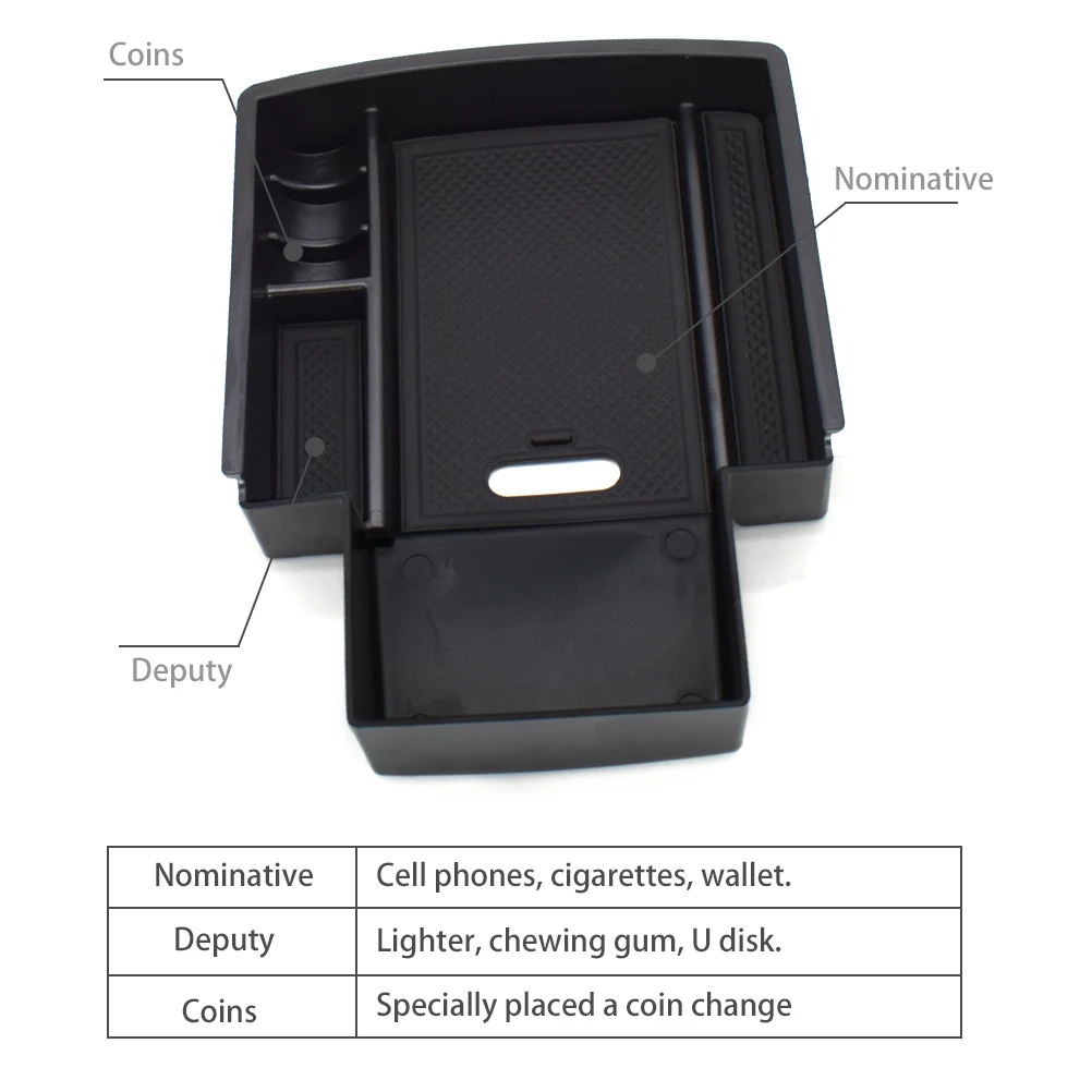 Armrest Storage Box For Audi A4 S4 B8 2011 2012 2013 2014 2015 A5 2008-2020 Center Console Organizer Glove Tray Pallet Case