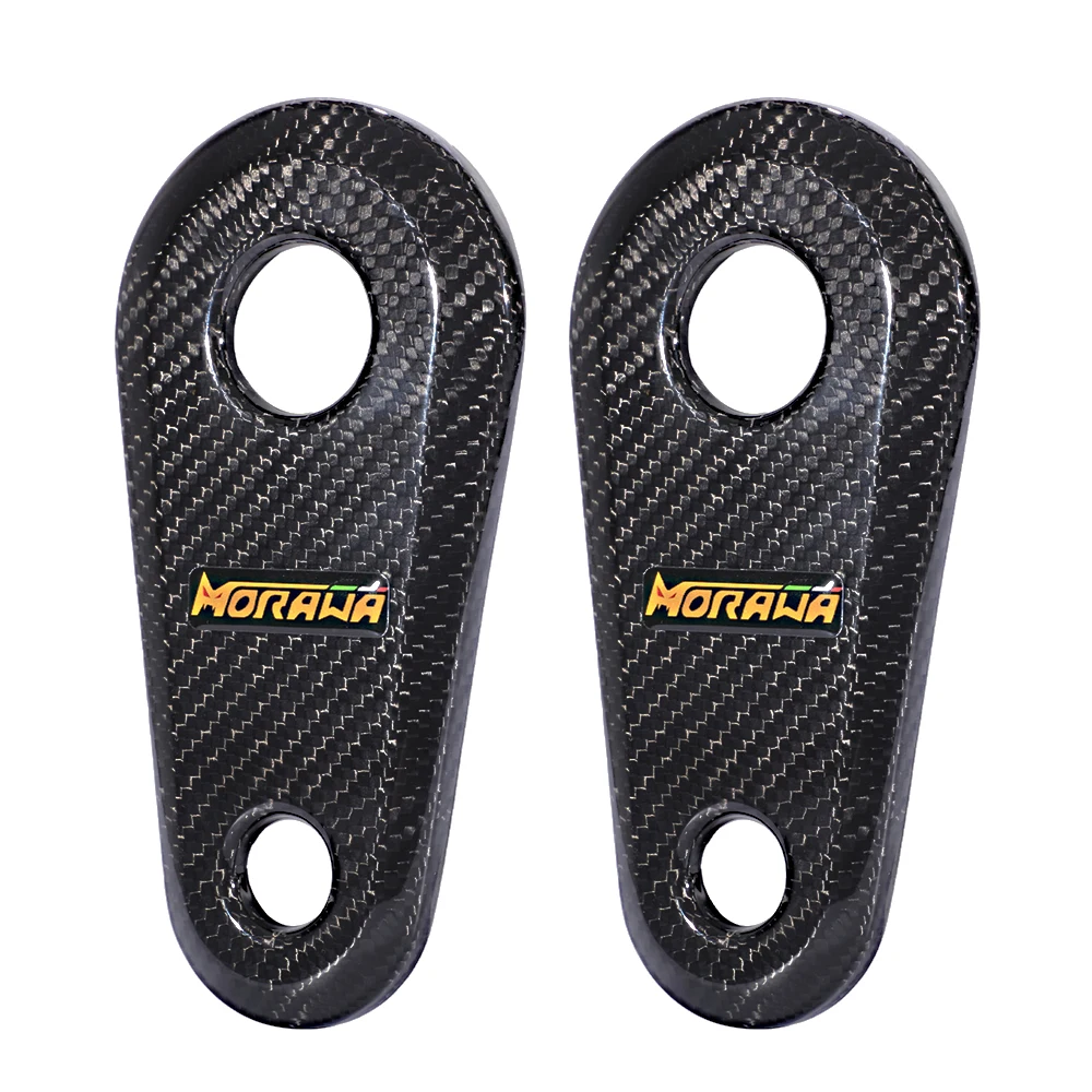 Carbon Fiber Heel Plate Guards Fit for Honda Monkey 125 Z125 Monkey125 2018-2024 Footpegs Pad Guard Cover Motorcycle Accessories