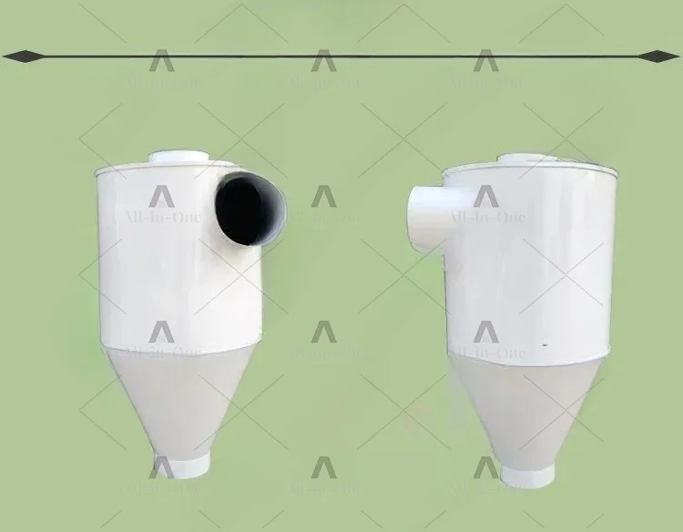 High Efficiency Cyclone Dust Collector with Collection Barrel for Woodworking Sawdust Chip Removal Workshop Air Filtration