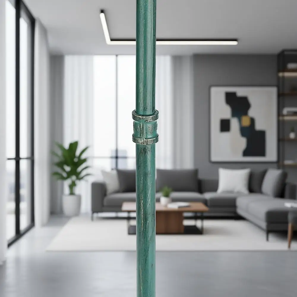 

Heavy Duty Plant Stand, Large Wrought Iron Pedestal for Indoor or Outdoor, Antique Green, Decorative Single Pot Holder for Patio