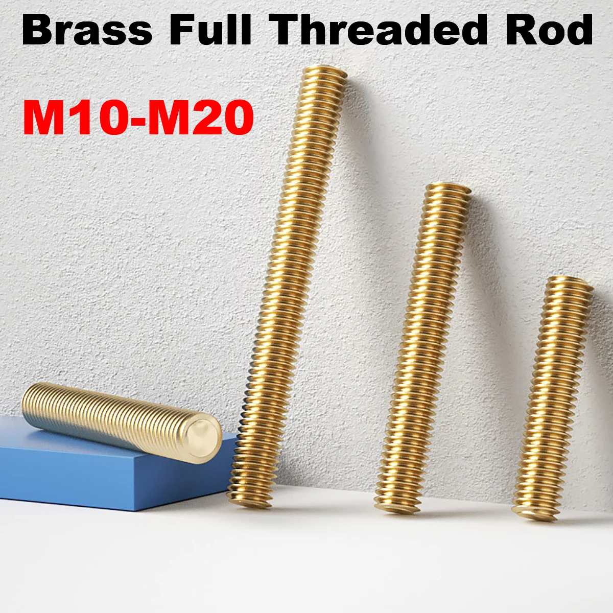 

Brass Full Threaded Rod Solid Allthread Stud Thread Rod M12 M14 M16 M18 M20