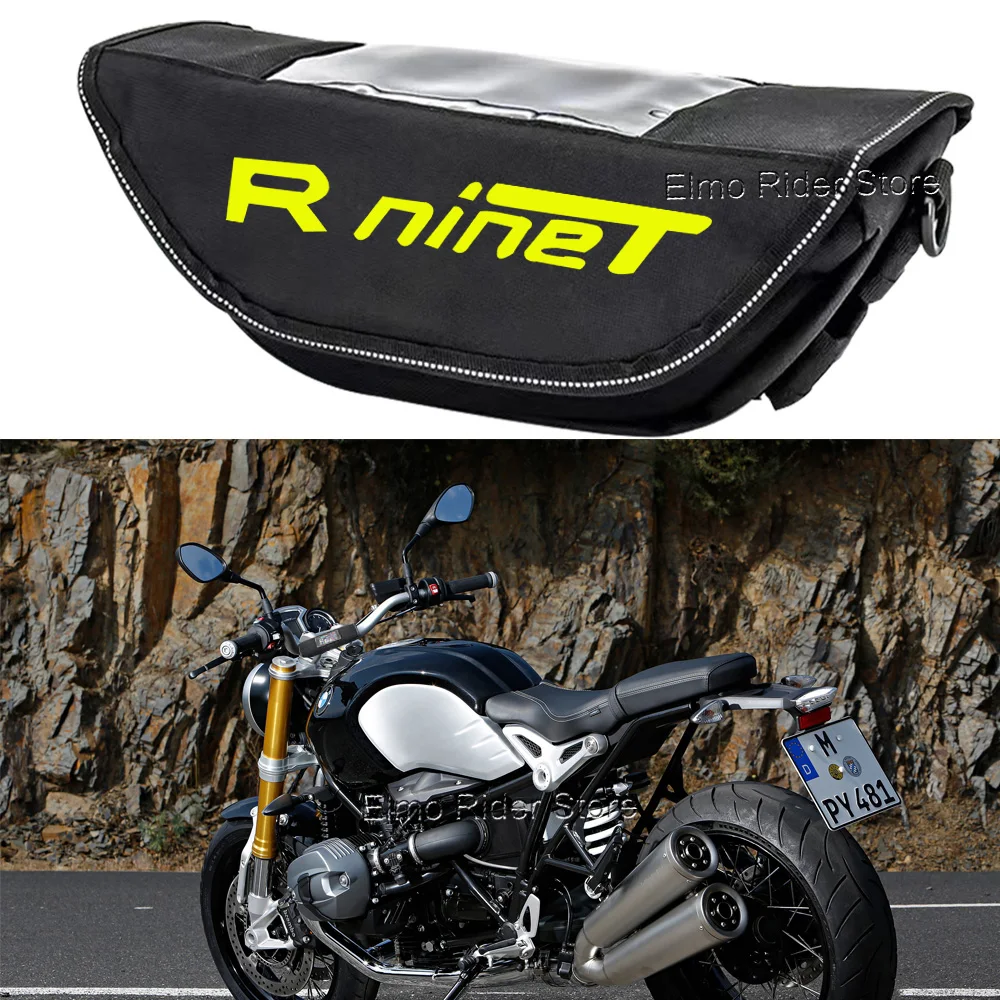 For B.M.W. R nineT RnineT Motorcycle Handlebar Waterproof Bag Travel Bag Storage Bag Screen GPS