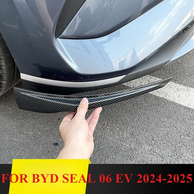 

Боковая защитная наклейка на передний бампер, накладки на угловую полоску переднего бампера из АБС-пластика для BYD SEAL 06 EV 2024-2025, внешний аксессуар