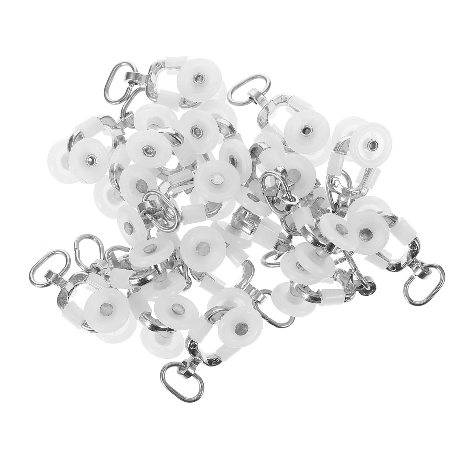 

20Pcs Plastic Curtain Track Rollers Smooth Sliding Gliders Noise Cancelling for Drapery Panels Room Dividers Curtains Sheers