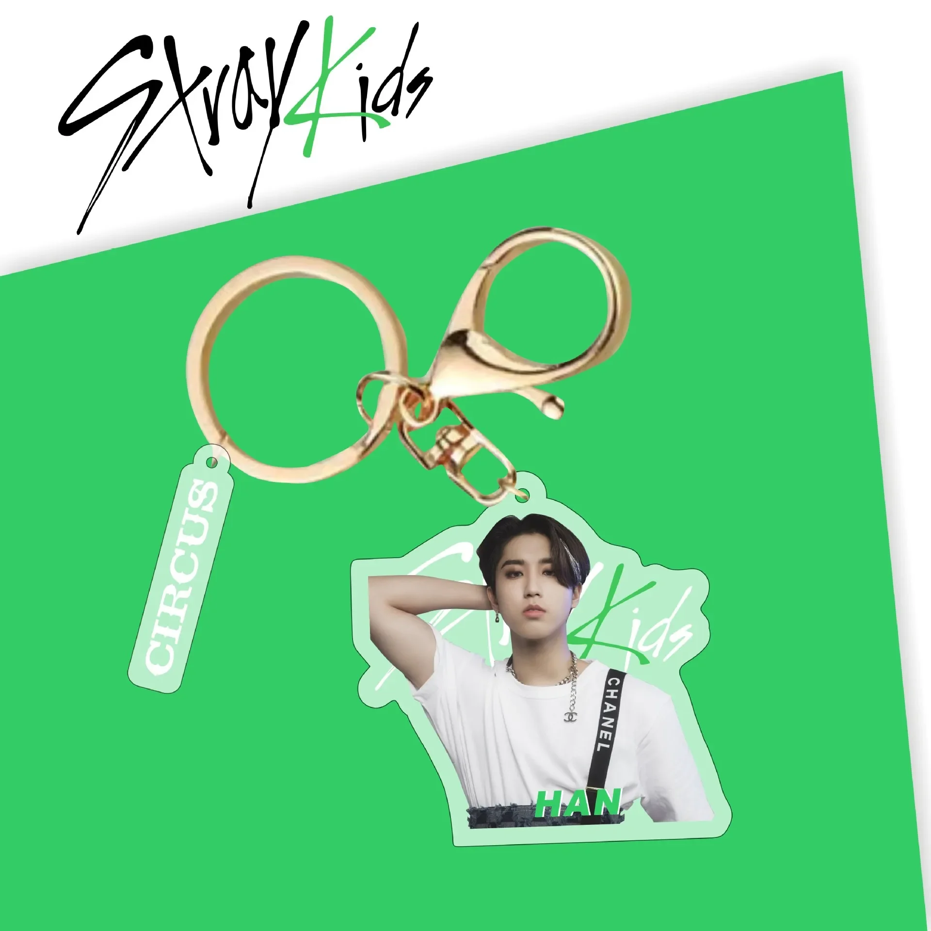 Korean Boy Group Bang Chan Lee Min-Ho Seo Chang-Bin Acrylic Keyrings Bag Pendant Accessory Jewelry Star Peripheral Keychain