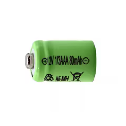10pcs/lot ni-mh 1.2v 1/3aaa 80mah rechargeable battery Solar battery nimh battery