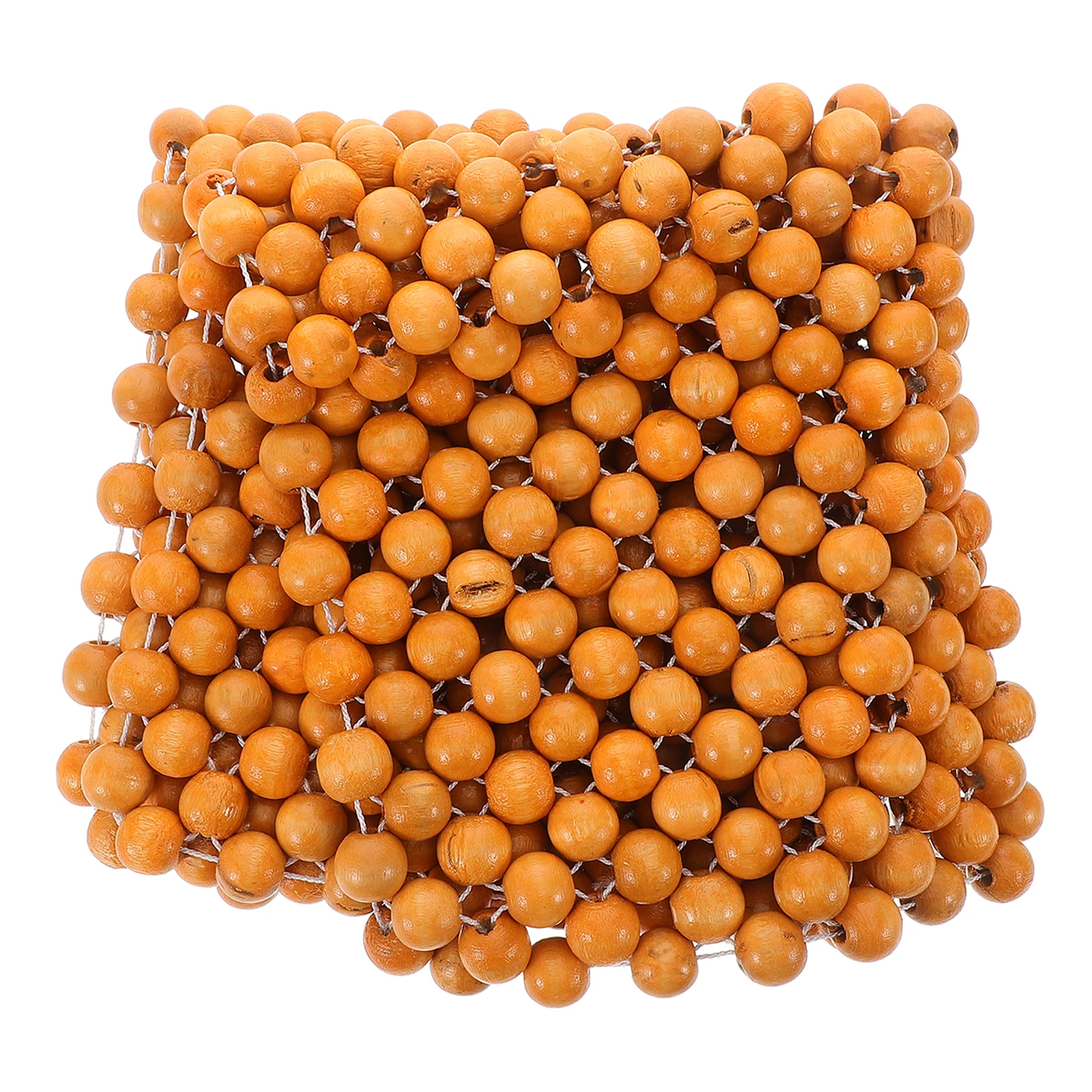 

Car Seats Beaded Cushion Natural Wood Beads Beige Cooling Ventilated Comfort Pad for Truck Office Chair Beaded Car Seats Cushion