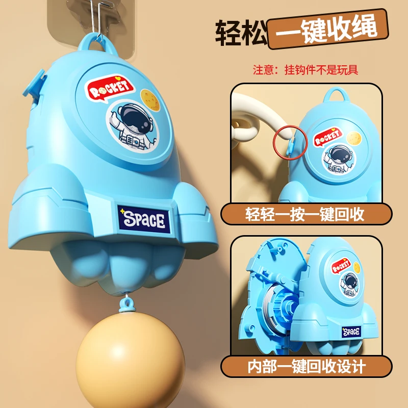 مدرب ممارسة تنس الطاولة للأطفال مع كرة معلقة للضرب، لعبة رياضية للأولاد والبنات لعبة تمرين داخلي #3