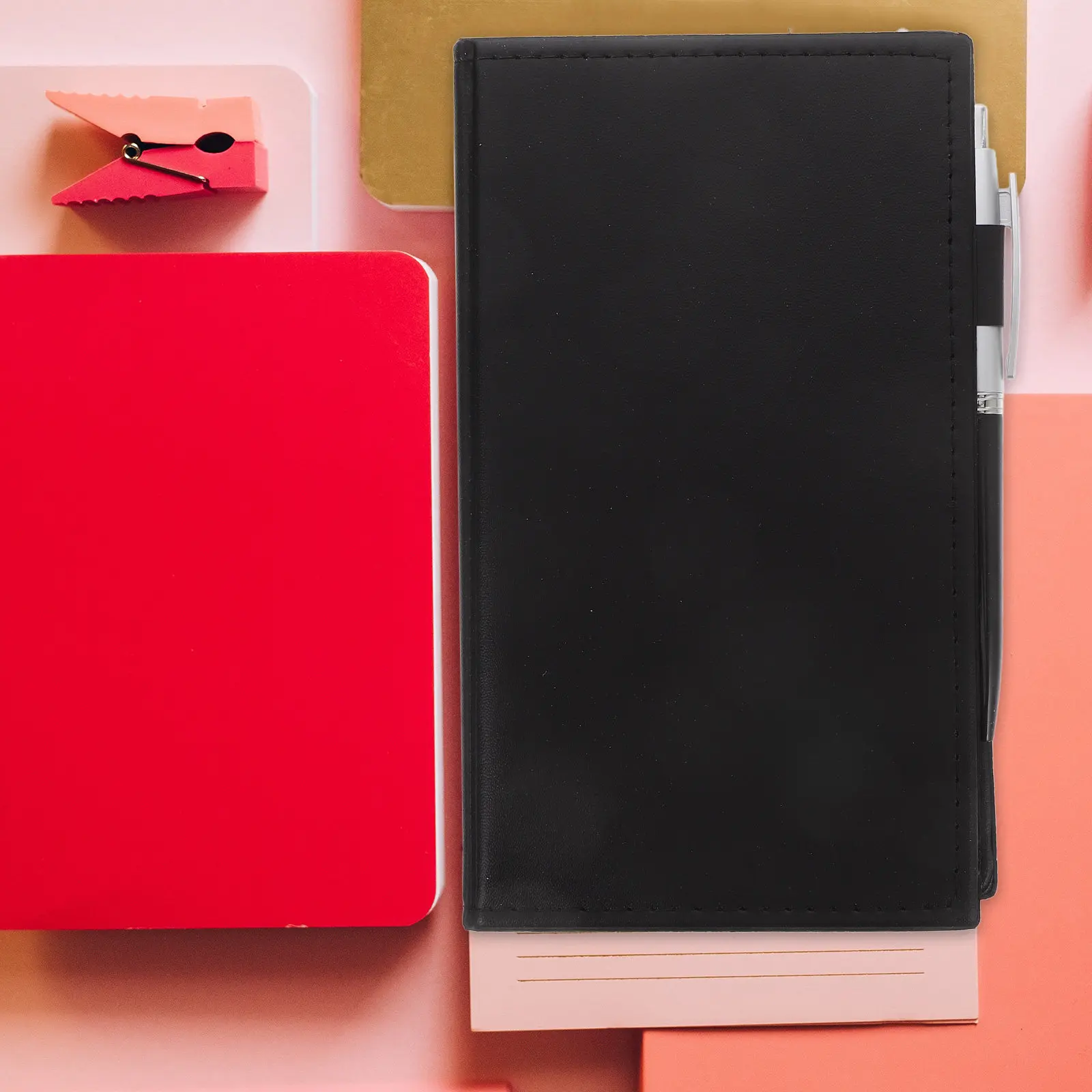 

Notebooks Colored Index Tabs Flags Set Rectangular Notes Organizer Clipboard Holder Pen Office Supplies Back to
