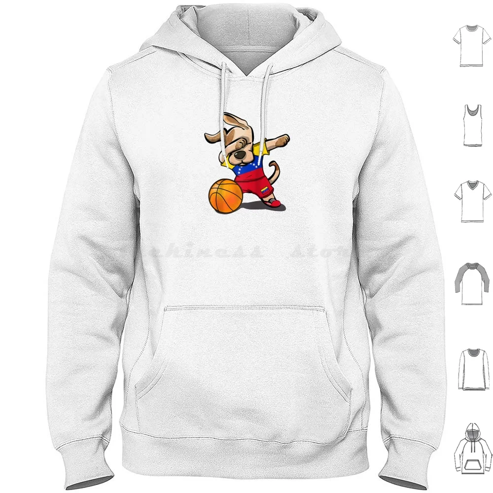 Dabbing Dog Venezuela Basketball Fan Jersey Venezuelan Sport Hoodies Long Sleeve Dabbing Dog Venezuela Basketball Fan