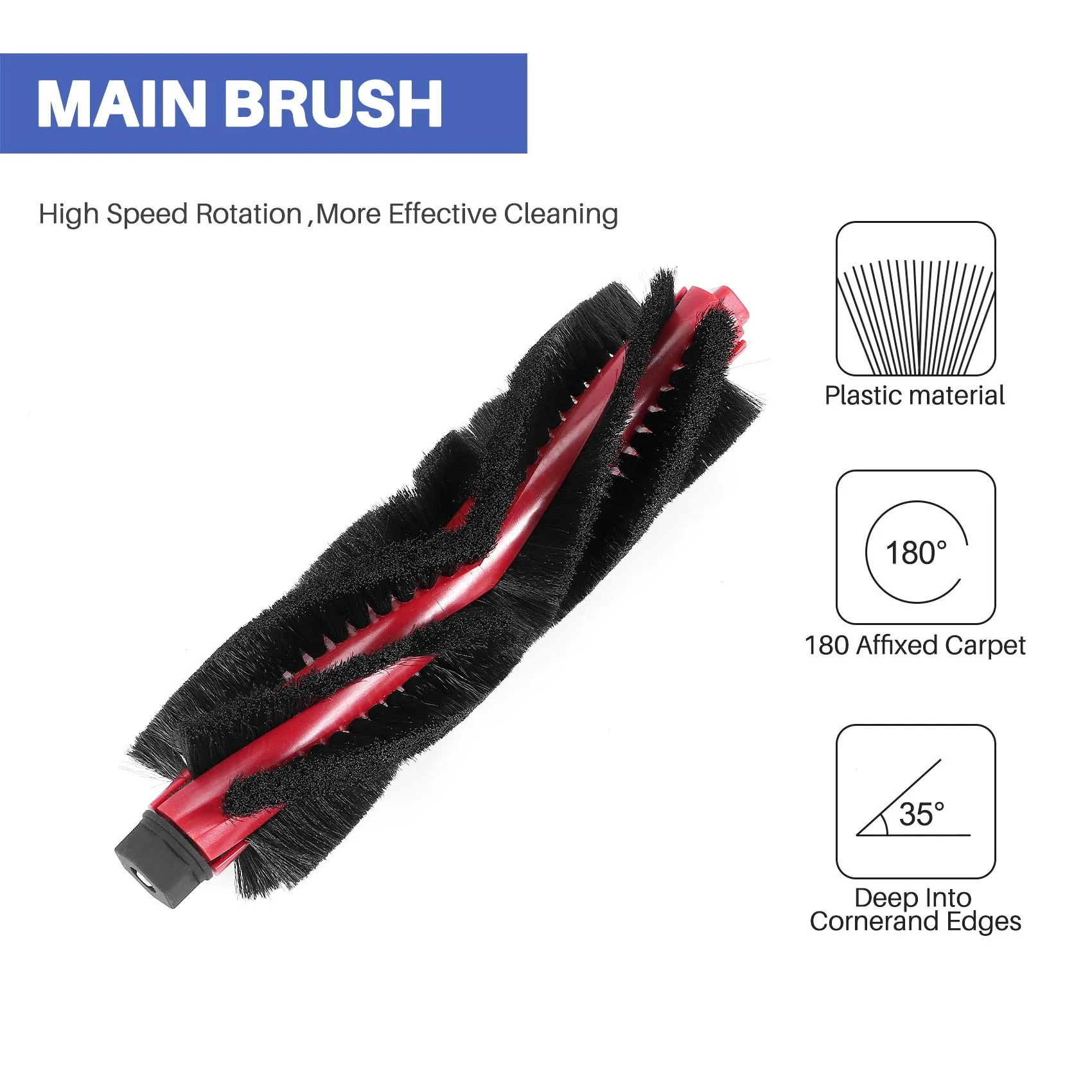 DHIPP-Roller Spazzola Laterale Filtro HEPA Per Lefant M520/M501-B/M501-A/M571/T700/T800/K7 Robot Aspirapolvere Kit di Accessori Parti