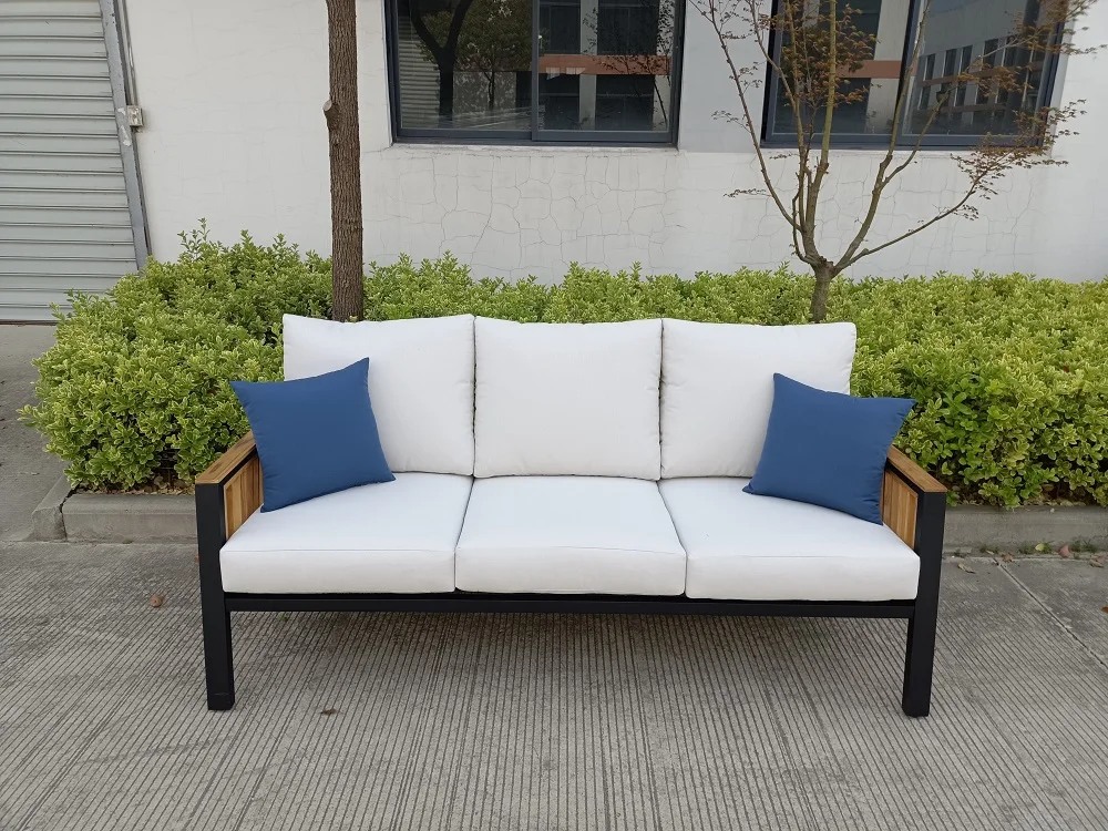 حار بيع المنتج الأثاث في الهواء الطلق أريكة التصميم الحديث حديقة الأثاث طاولة خارجية ومجموعة كرسي #6