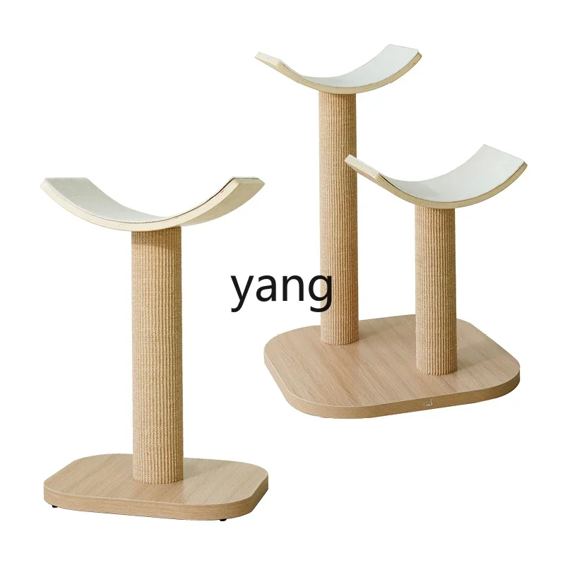 LH cat climbing frame Yunfan series wooden large claw grinder does not drop debris sisal vertical cat scratching column