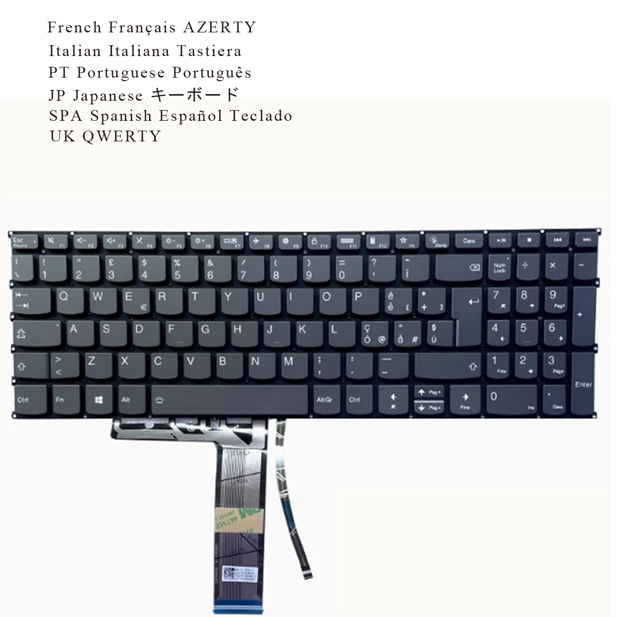 

Французская итальянская португальская японская испанская британская клавиатура для Lenovo ideapad 3-15ALC6 3-15ITL6 3-17ALC6 3-17ITL6 3-15ADA6 с подсветкой