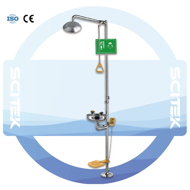 Combined Emergency Shower & Eye Wash Stainless Steel 316 Eye Wash for Laboratory