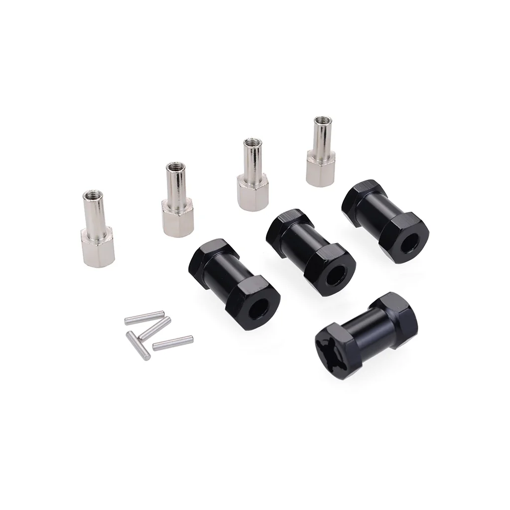 อะแดปเตอร์ขับเคลื่อนล้อหกเหลี่ยมอลูมิเนียม 12 มม. 4 ชิ้น ตัวต่อขยาย 20 มม. 25 มม. สำหรับรถบังคับวิทยุ 1/10 Crawler Axial SCX10 D90