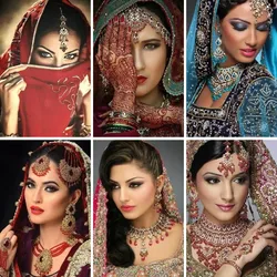 5D DIY Diamond Painting for Women,Full Drills Diamond Embroidery, Mosaic Decoration Gift, Arab Muslim Women Cross Stitch Kit