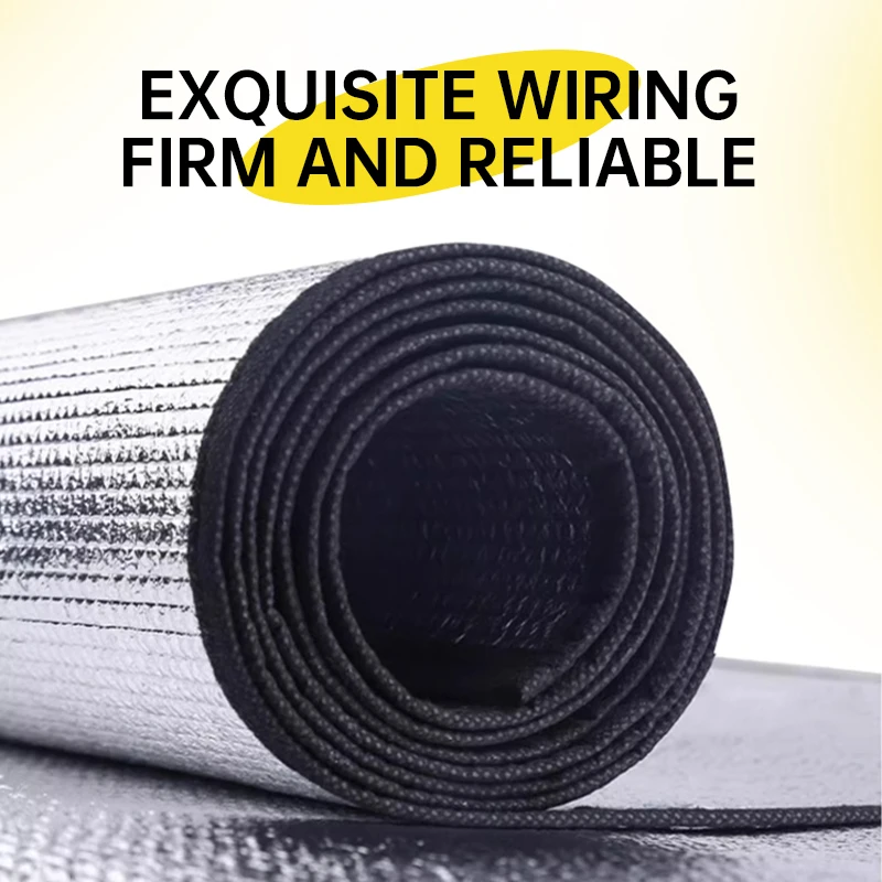 Outdoor Double-sided Aluminum Film Floor Mat 2*2m Large Space 4-8 People Camping Picnic Mat Easy To Clean Beach Crawling Mat image 3