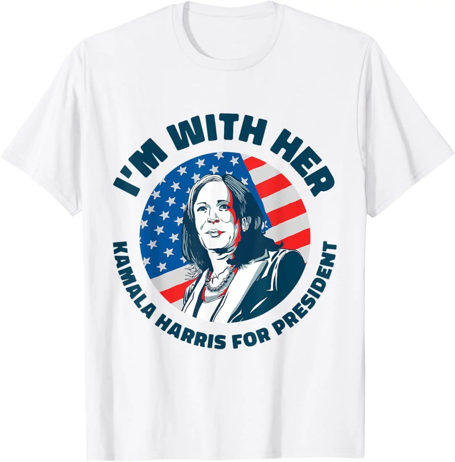 Im With Her First Woman President Harris 2024 Kamala Harris T-Shirt