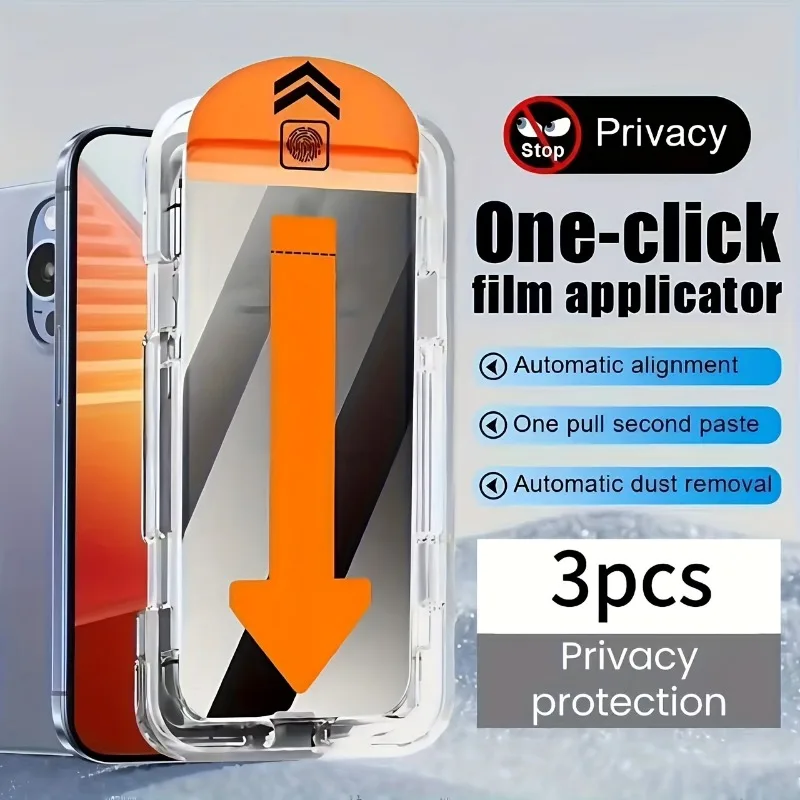 3Pcs HD Gloss Tempered Glass Screen Protector Anti Fingerprint for iPhone 11 12 13 14 15 16 Pro Plus ProMax X XR XS Max Glass