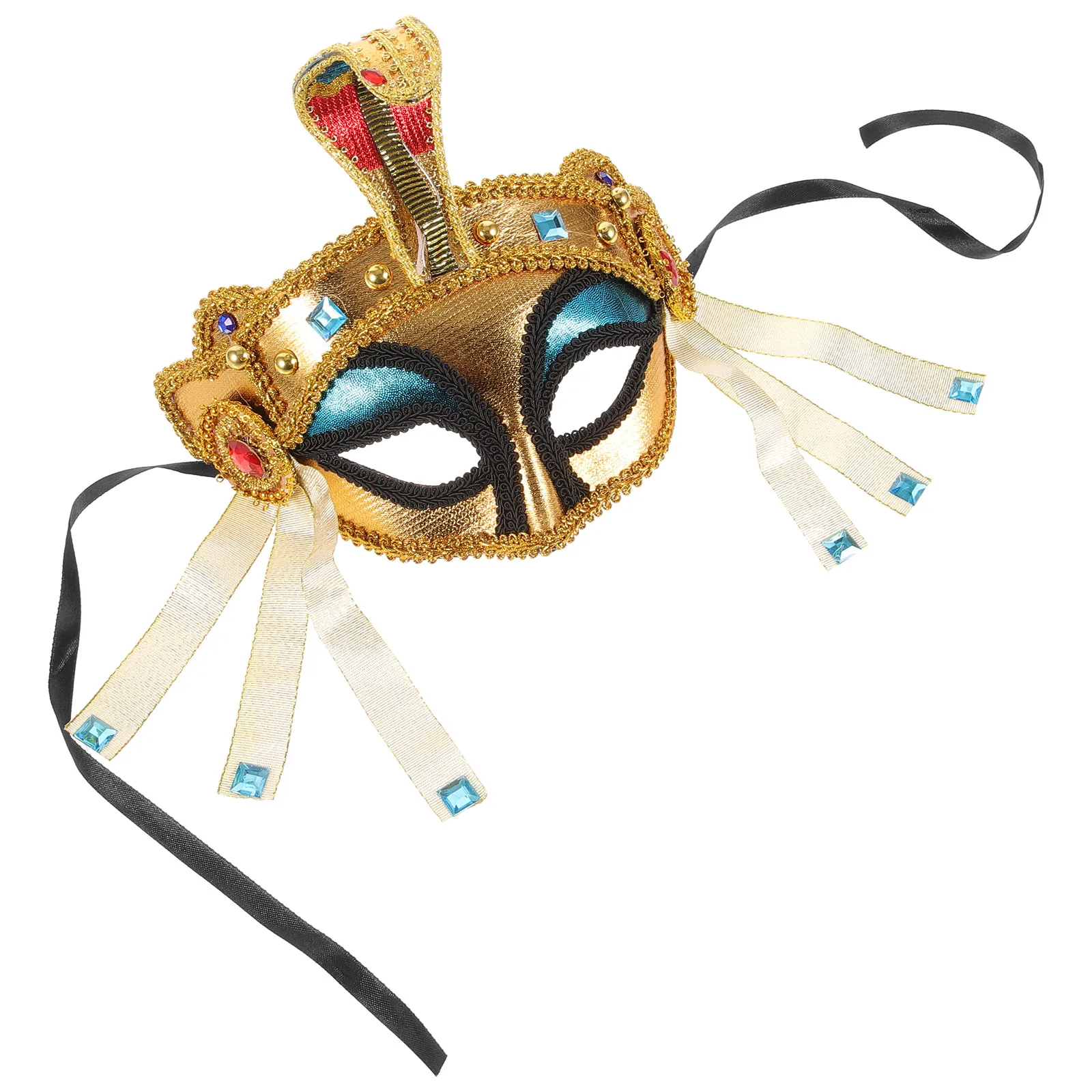 

Egyptian Cobra Headdress Cosplay Mask Halloween Party Costume Masquerade Carnival Mask for Women Men Photo Prop Horror Style
